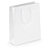 White gloss laminated custom printed bags - 180x220x65mm - 1 colour, 2 sides - 1