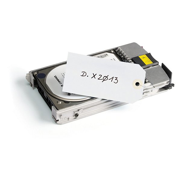 White paper tags, 80x38mm, pack of 1000 - 2