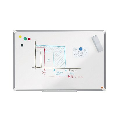 Whiteboard met geëmailleerd oppervlak Nobo Premium Plus 120 x 180 cm