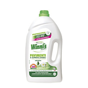Winni's Naturel Detergente Pavimenti e Superfici lavabili, Freschezza Naturale, Flacone 5 l