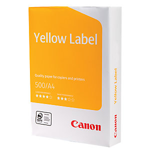 Wit papier Canon Yellow Label A4 80g, 5 riemen van 500 vellen