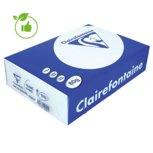 Wit papier Clairalfa Clairefontaine A5 80g, 10 riemen van 500 vellen