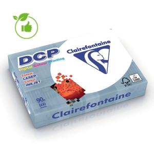 Wit papier DCP Clairefontaine A4 90g, 5 riemen van 500 vellen