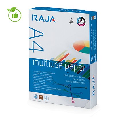 Wit papier Raja multiuse A4 80g, 5 riemen van 500 vellen - 1