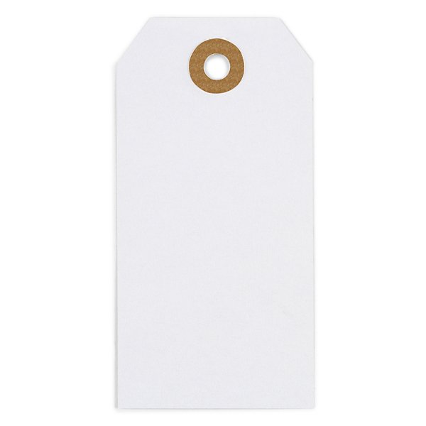 Witte Amerikaanse etiketten zonder metaaldraad 90x44mm - 2