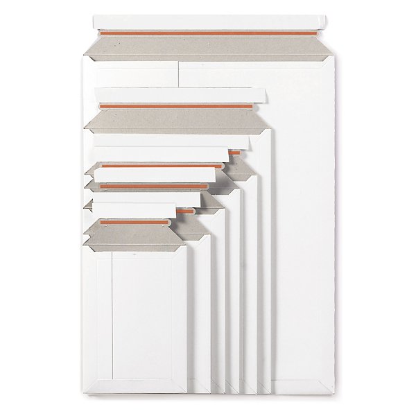 Witte envelop met zelfklevende sluiting 17,3 x 24,8 cm - 2