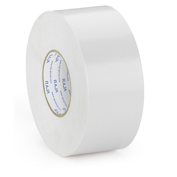 Witte gegomde kleefband 70 g/m² 70mm x 200m - 1