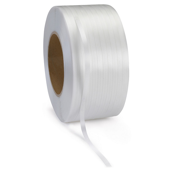 Witte polypropyleenband hoogresistent RAJA 15x0,63mm 1600m - 1