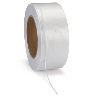 Witte polypropyleenband standaardkwaliteit Raja 5 x 0,47mm 3000m - 1