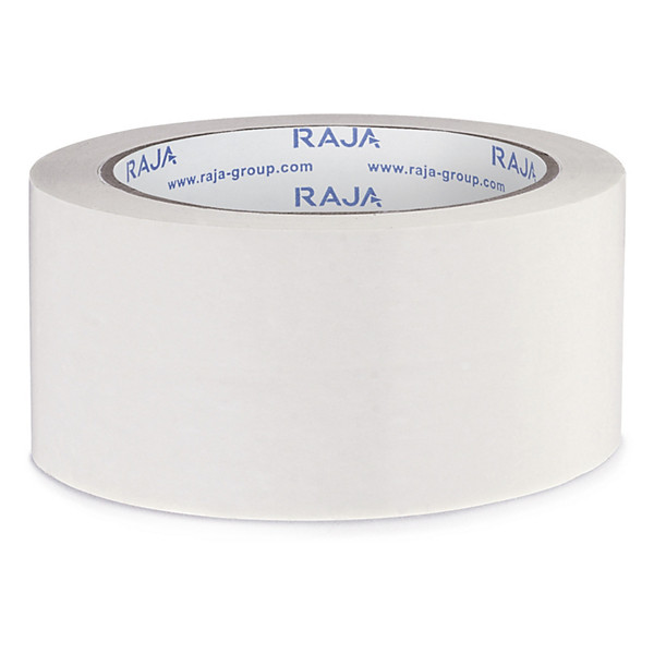 Witte PVC-tape RAJA 32 micron  48 mm x 66m
