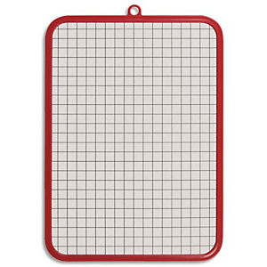 WONDAY Ardoise cartonnée 19 x 26 cm Blanche et une face quadrillée 10 x 10 cm - Cadre plastique couleur WONDAY Ardoise cartonnée 19 x 26 cm Blanche et une face quadrillée 10 x 10 cm - Cadre plastique couleur