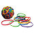 Wonday Elastiques couleur 70g - Boule de 110 de couleurs assorties - 1