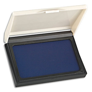 WONDAY Tampon encreur réencrable ABS, pour timbre caoutchouc ou résine L10 x P7,5 cm encre Bleu