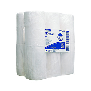 Wypall* L10 Rollo de toallitas de papel de limpieza, 1 capa, 200 hojas, rollo con salida central, 185 mm, blanco Wypall* L10 Rollo de toallitas de papel de limpieza, 1 capa, 200 hojas, rollo con salida central, 185 mm, blanco