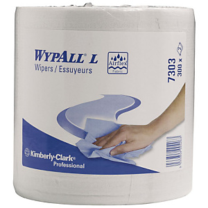 Wypall* L30 Salviette di pulizia di carta, 2 veli, 300 fogli, Con estrazione dal centro, 206 mm, Blu (confezione 6 pezzi) Wypall* L30 Salviette di pulizia di carta, 2 veli, 300 fogli, Con estrazione dal centro, 206 mm, Blu (confezione 6 pezzi)