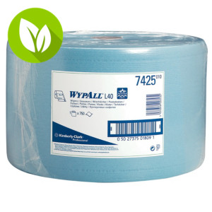 Wypall* L40 Bobina industrial. Toallita de limpieza de papel, 3 capas, 750 hojas, 235 mm, azul