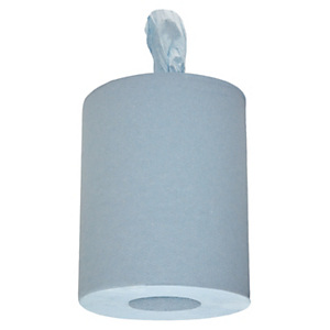 Wypall* Rotolo panno monouso ad estrazione centrale, 280 fogli a 1 velo, Finitura goffrata, Azzurro (confezione 6 rotoli) Wypall* Rotolo panno monouso ad estrazione centrale, 280 fogli a 1 velo, Finitura goffrata, Azzurro (confezione 6 rotoli)