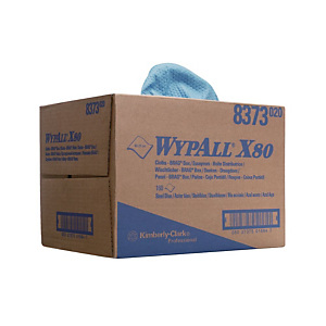 Wypall* X80 Salviette di pulizia di carta, 1 velo, 160 fogli, 318 mm, Blu (confezione 160 pezzi) Wypall* X80 Salviette di pulizia di carta, 1 velo, 160 fogli, 318 mm, Blu (confezione 160 pezzi)