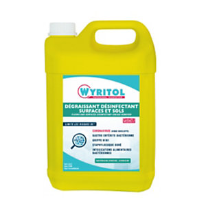 Wyritol Dégraissant désinfectant surfaces et sols - Bidon 5L