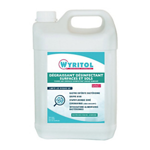 Wyritol Dégraissant désinfectant surfaces et sols - Bidon 5L Wyritol Dégraissant désinfectant surfaces et sols - Bidon 5L