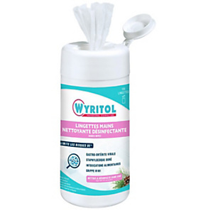 Wyritol Lingettes désinfectantes mains - Boîte de 100