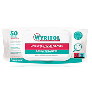 Wyritol Lingettes désinfectantes multi-usages - Paquet de 50