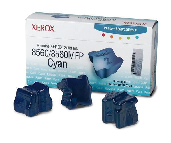Xerox Encre solide, Phaser 8560MFP, cyan