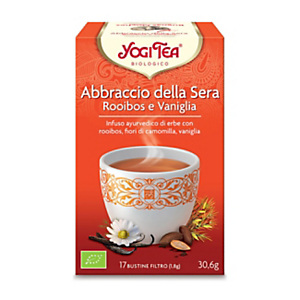 YOGI TEA® Infuso ayurvedico Abbraccio della Sera Rooibos e Vaniglia (confezione 17 bustine filtro)