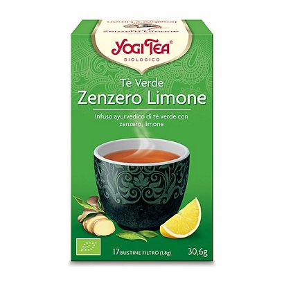 YOGI TEA® Infuso ayurvedico di Tè Verde con Zenzero e Limone (confezione 17 bustine filtro) - 1