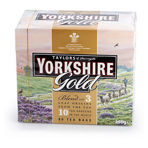 Yorkshire Tea Gold Tea Bags – Pack of 80 Yorkshire Tea Gold Tea Bags – Pack of 80