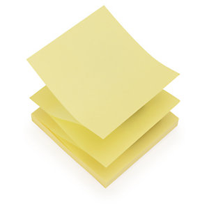 Z-gevouwen Post-it memoblokes geel