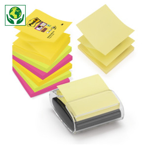 Z-gevouwen Post-it memoblokjes met houder Z-gevouwen Post-it memoblokjes met houder