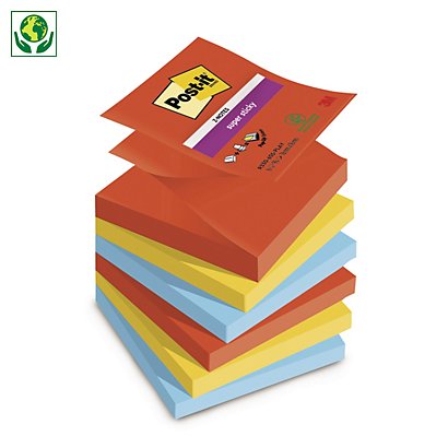 Z-notes Super Sticky couleur assorties