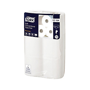 Zacht toiletpapier Tork Premium 200, doos van 96 rollen Zacht toiletpapier Tork Premium 200, doos van 96 rollen