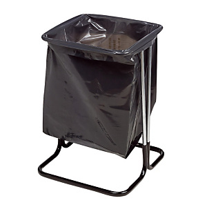 Zakhouder op poten 50 L kleur zwart Zakhouder op poten 50 L kleur zwart