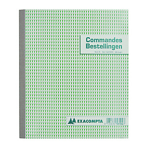 Zelfkopiërend tweetalig voorbedrukt schrijfblok Bestellingen dupli formaat 21 x 18 cm Exacompta Zelfkopiërend tweetalig voorbedrukt schrijfblok Bestellingen dupli formaat 21 x 18 cm Exacompta