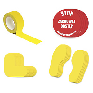 Zestaw do znakowania podłogi 2A Zestaw do znakowania podłogi 2A