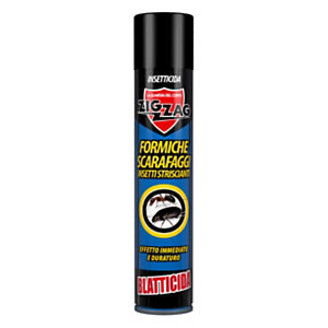 Zig Zag Insetticida Blatticida per formiche e scarafaggi, Flacone spray 400 ml Zig Zag Insetticida Blatticida per formiche e scarafaggi, Flacone spray 400 ml