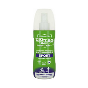 Zig Zag Lozione corpo antipuntura Insettivia Sport!, Flacone spray 100 ml