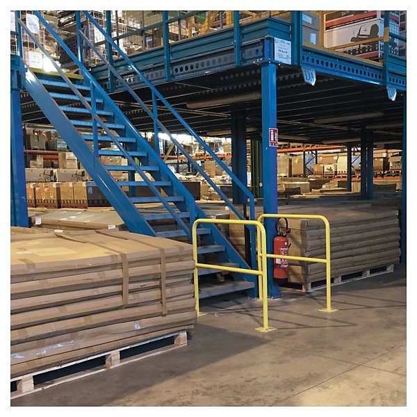 Zwart-gele aanrijdbeveiliging 1000x1500mm - 2