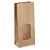 Zwart geschenkzakje met venster 10x29x5,5 cm - 2