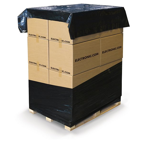 Zwart voorgesneden afdekvellen op rol 150 x 150 cm - 65% gerecycled - 3