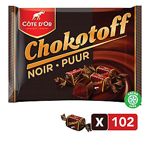 Zwarte chocolade karamel Côte d’Or Chokotoff, set van 102 