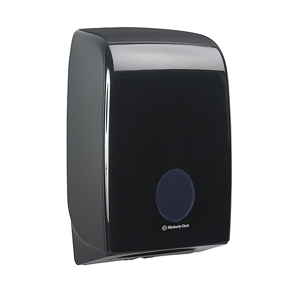 Zwarte dispenser voor papieren handdoeken Aquarius - 1