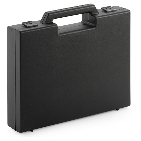 Zwarte kunststof presentatiekoffer gerecycled 260 x 197 x 45 mm - 1