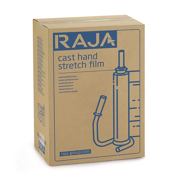 Zwarte ondoorzichtige rekfolie voor handmatig wikkelen RAJA 20micron 450mmx300m - 8