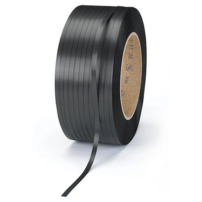 Zwarte polypropyleenband industrieel 12,7x0,6mm 2000m