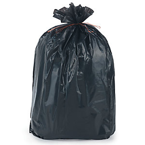 Zwarte vuilniszakken voor mobiele container 100 L, per 250