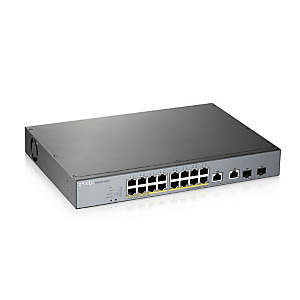 Zyxel GS1350-18HP-EU0101F, Géré, L2, Gigabit Ethernet (10/100/1000), Connexion Ethernet, supportant l'alimentation via ce port (PoE), Grille de montag Zyxel GS1350-18HP-EU0101F, Géré, L2, Gigabit Ethernet (10/100/1000), Connexion Ethernet, supportant l'alimentation via ce port (PoE), Grille de montag
