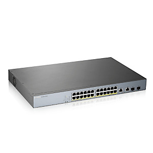 Zyxel GS1350-26HP-EU0101F, Géré, L2, Gigabit Ethernet (10/100/1000), Connexion Ethernet, supportant l'alimentation via ce port (PoE), Grille de montag Zyxel GS1350-26HP-EU0101F, Géré, L2, Gigabit Ethernet (10/100/1000), Connexion Ethernet, supportant l'alimentation via ce port (PoE), Grille de montag